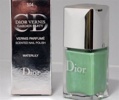 dior waterlily nail polish|Dior WATERLILY 504 Vernis Garden Party Scented Nail Polish .